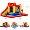 Inflatable Water Slide Bouncer With Climb Wall Splash Pool 3-10 Years Multi-Color